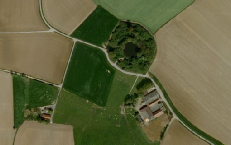 An aerial view of the &nbsp;Spanbroekmolen Crater today.